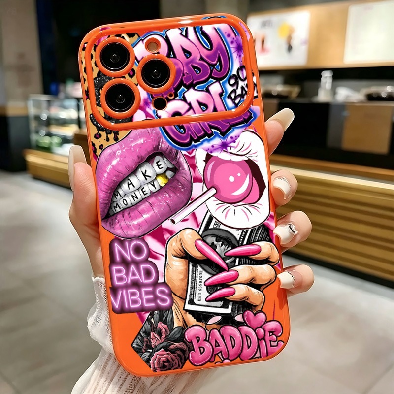 Phone Accessories For Girls - Etui na telefon z nadrukiem graffiti: