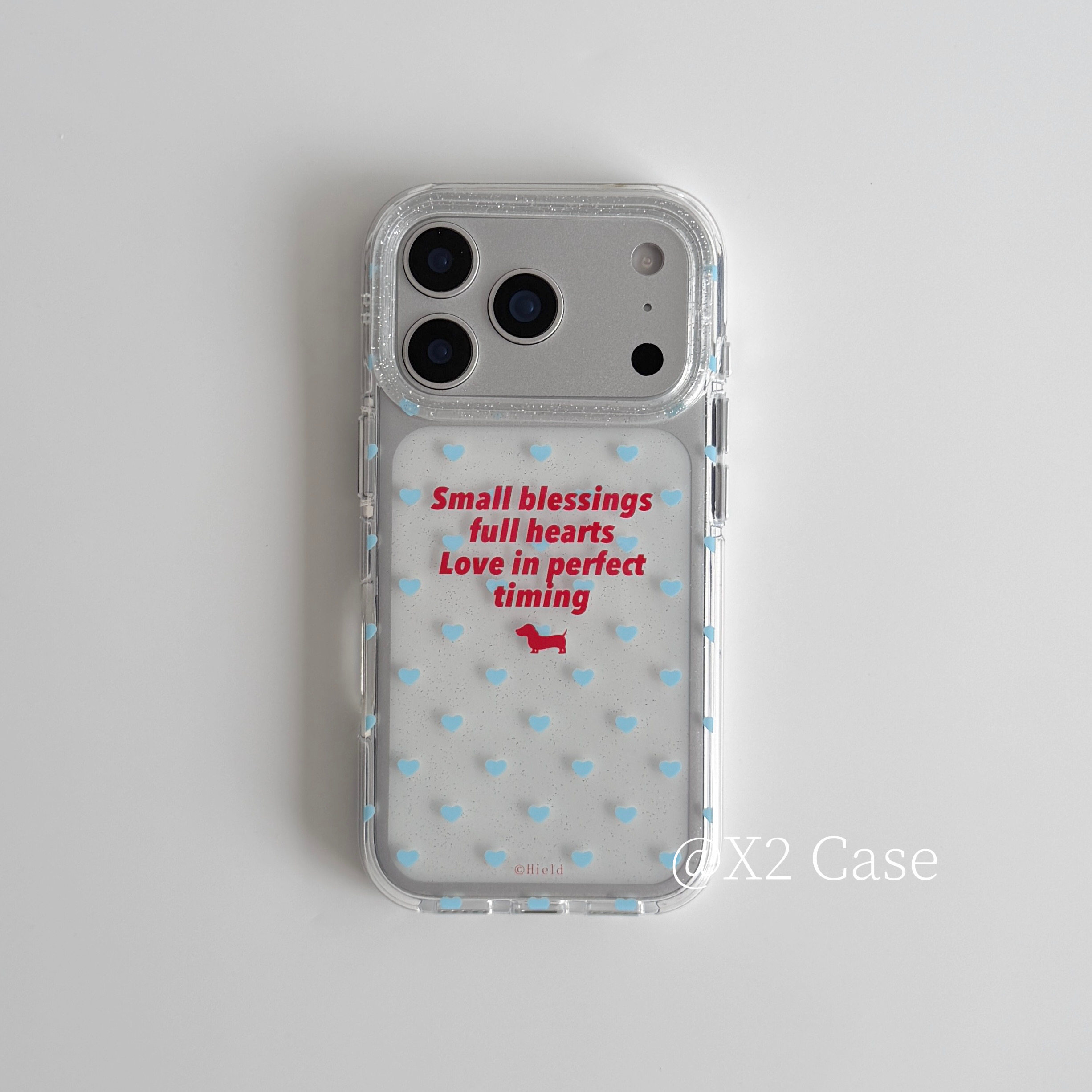 Ins Blue Love English Shining  – Phone Accessories For Girls recenzja i cena