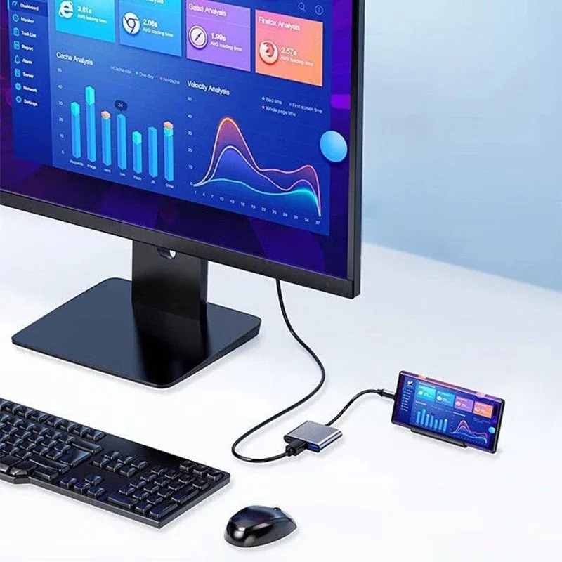 USB C HUB 3w1 Typ C 3.0 do HDM – Hdmi Phone Adapter recenzja i cena