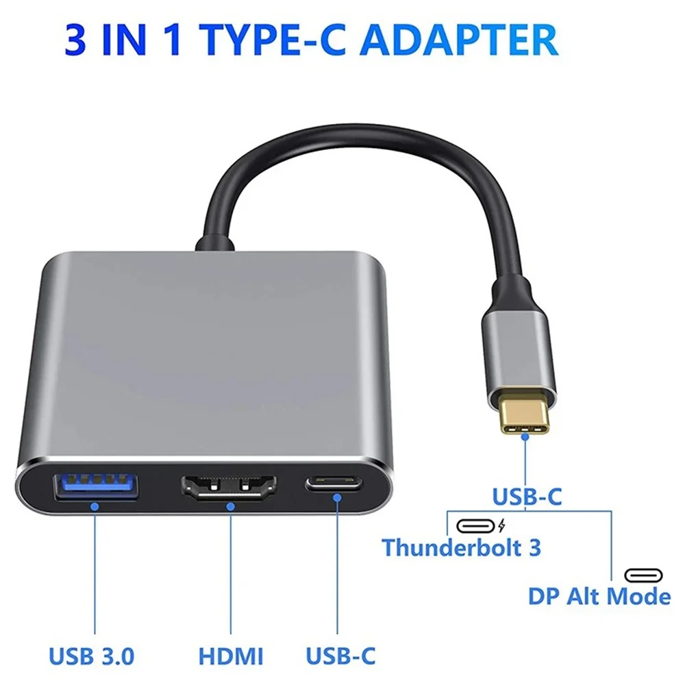 Adapter USB C HUB 3-w-1 z wiel – Hdmi Phone Adapter recenzja i cena