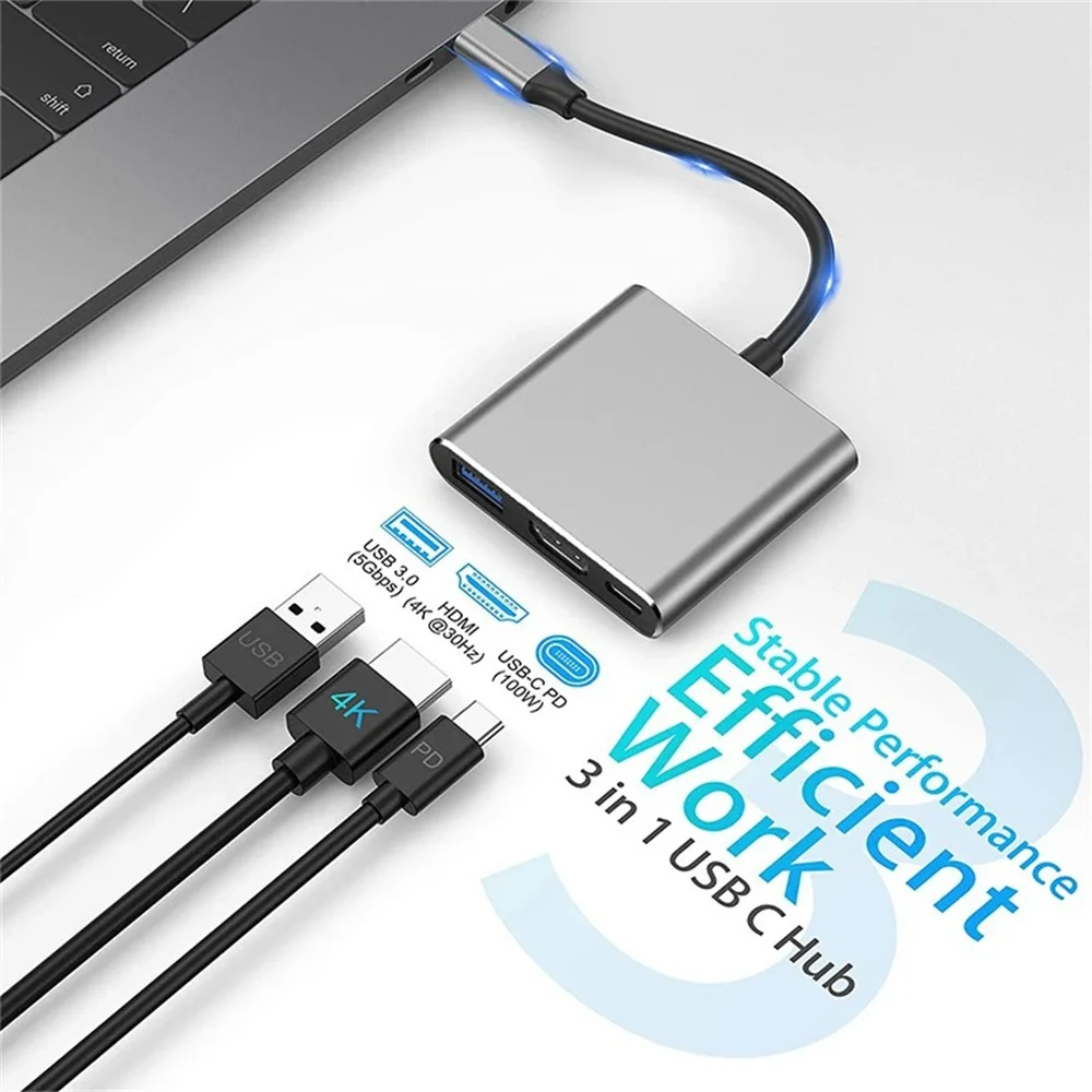 Adapter USB C HUB 3-w-1 z wiel – Hdmi Phone Adapter recenzja i cena